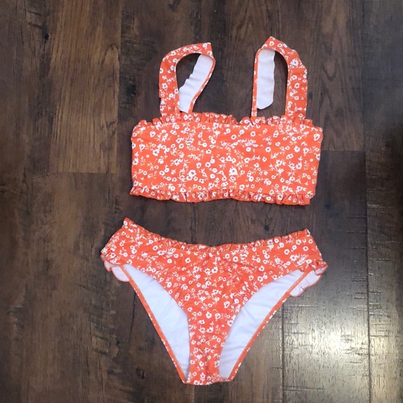 Pink Lily Other - Orange Floral Bikini